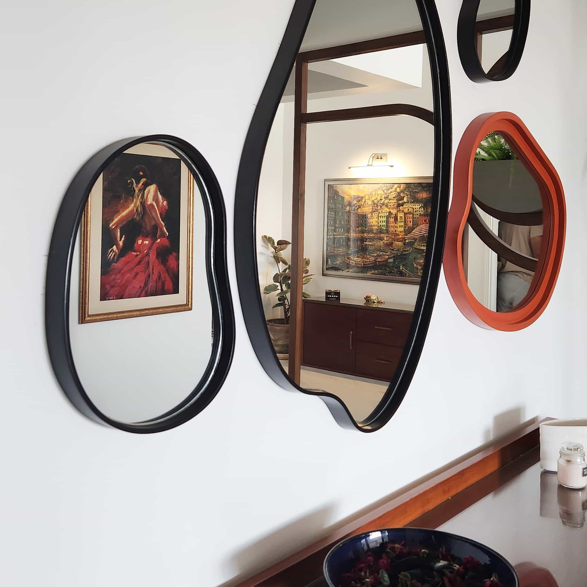 Pebble Mirrors - Set of 4
