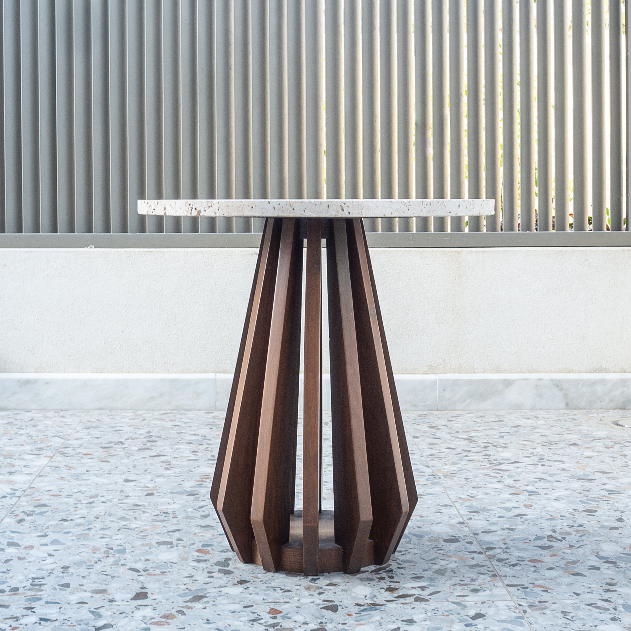 Ribbed Side Table