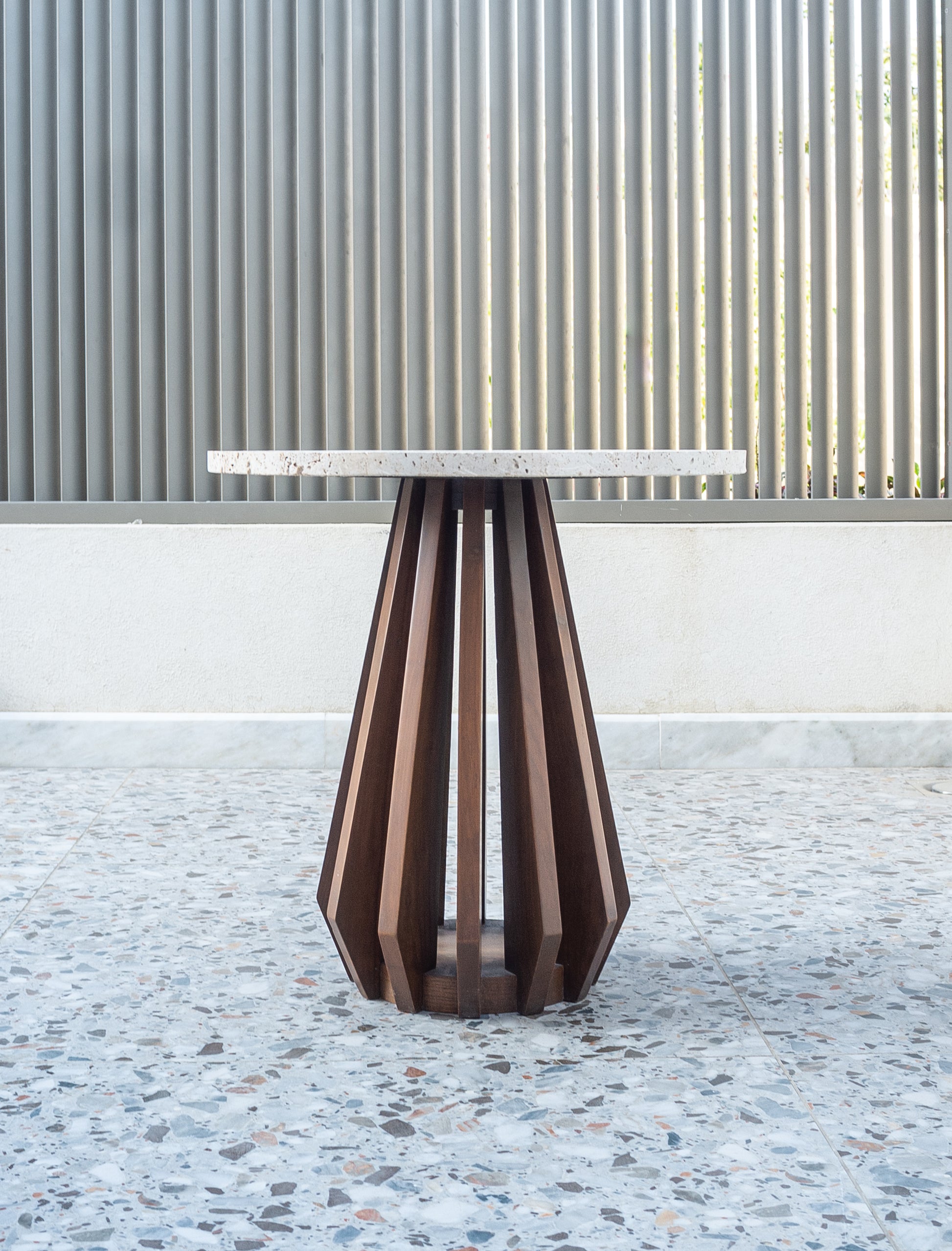 Ribbed Side Table