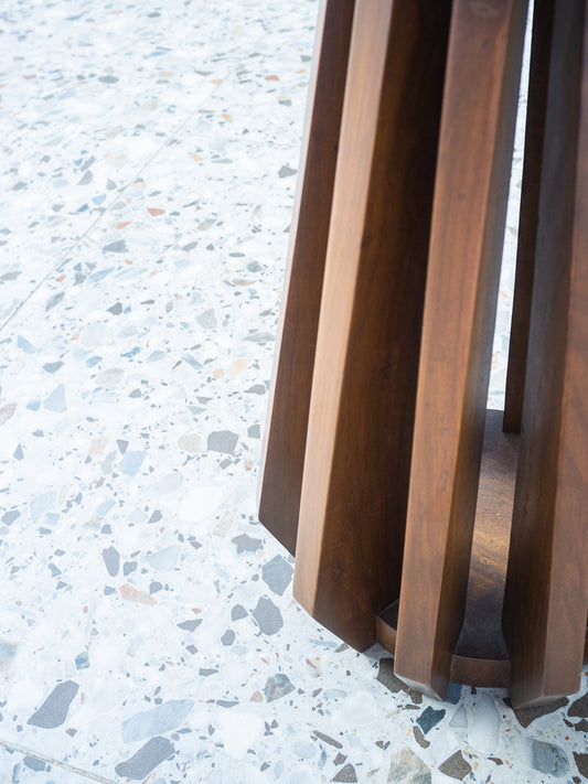 Ribbed Side Table